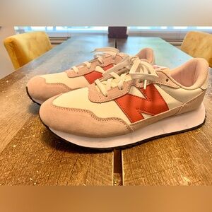 Women’s Retro Pink and White New Balance 237 Sneakers size 7